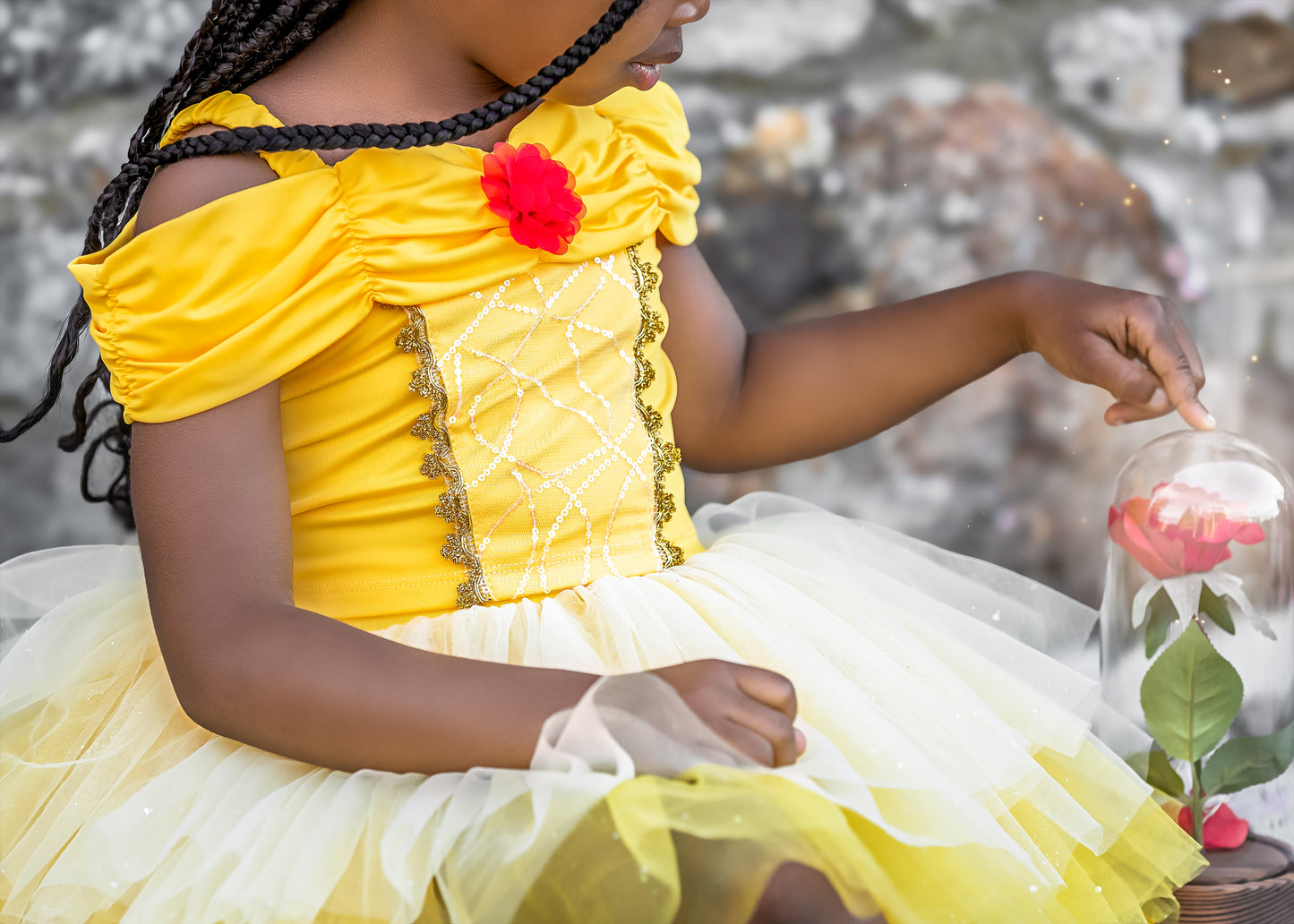 Princess Belle Bamboo tutu set