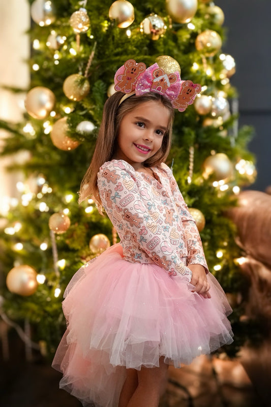 pink Disney christmas HIGH LOW TUTU