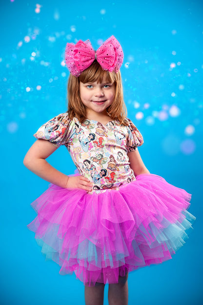 Princess puff sleeve two piece set