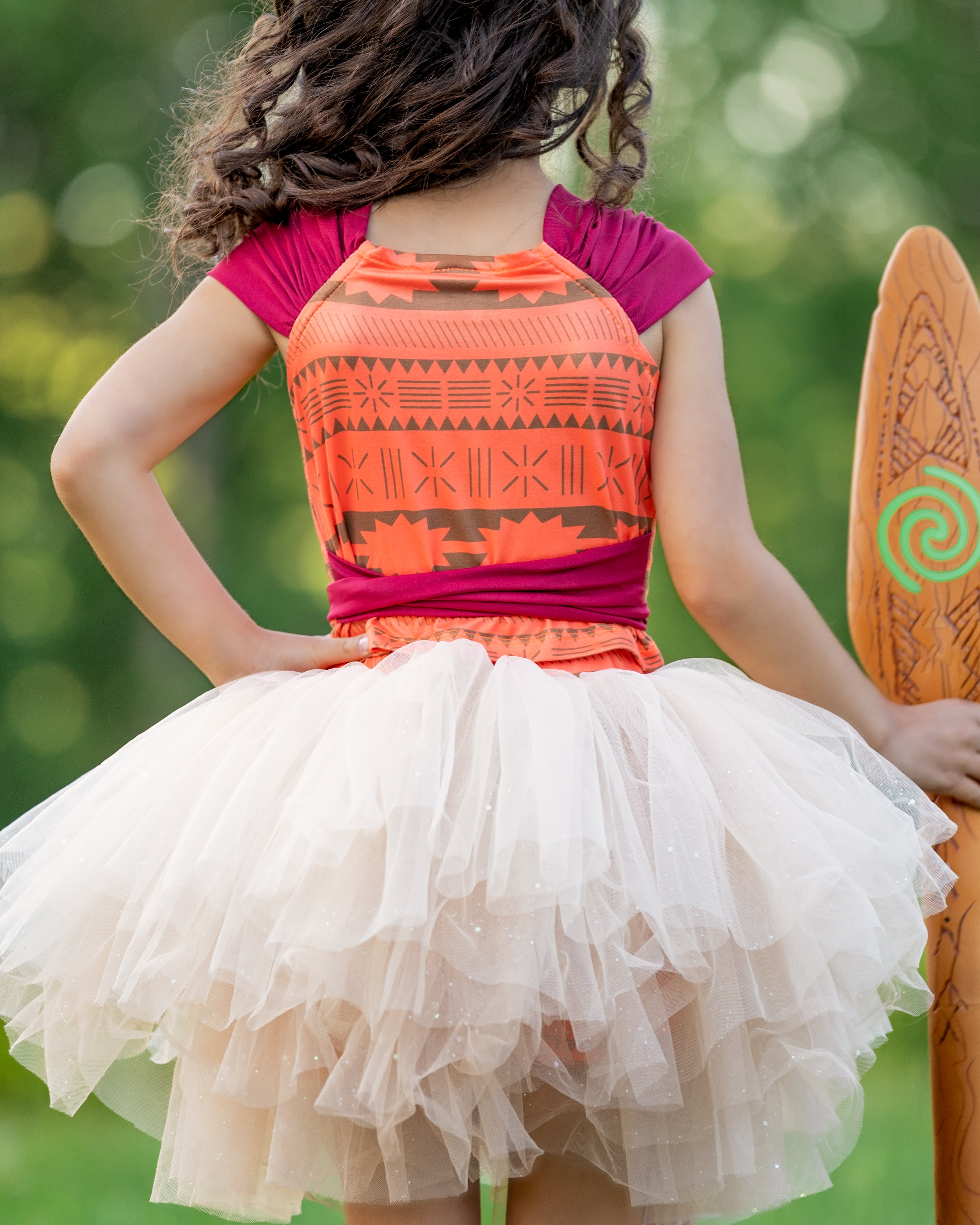 Moana tutu fashion costume