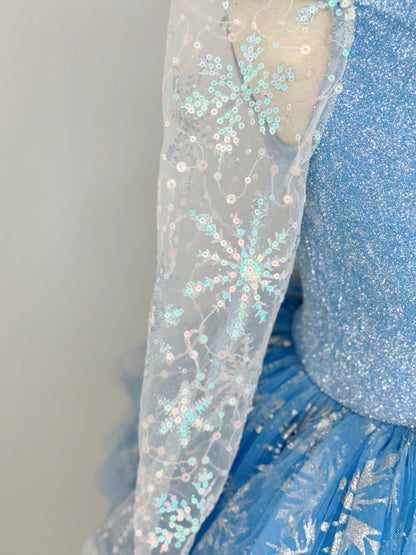 BLUE SNOWFLAKE Tutu Leotard