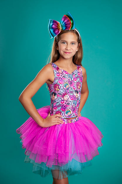 K pop soda pop tutu two piece set bamboo