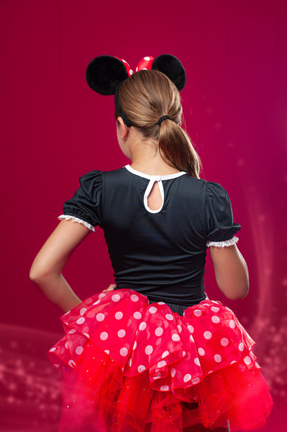 Red Minnie two piece tutu set full coverage