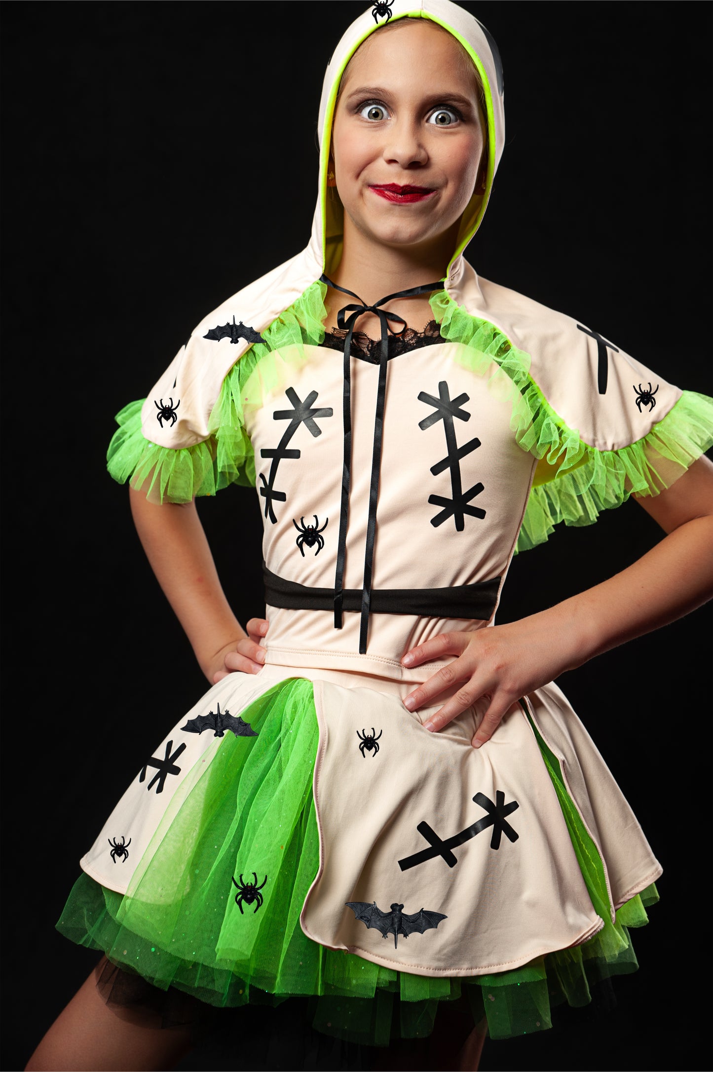 Oogie Boogie man three piece tutu set full coverage (cape included)