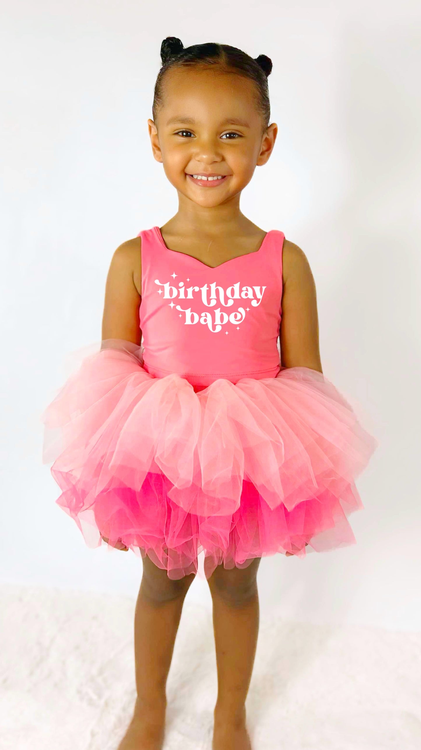 Retro Birthday Babe bamboo tutu set