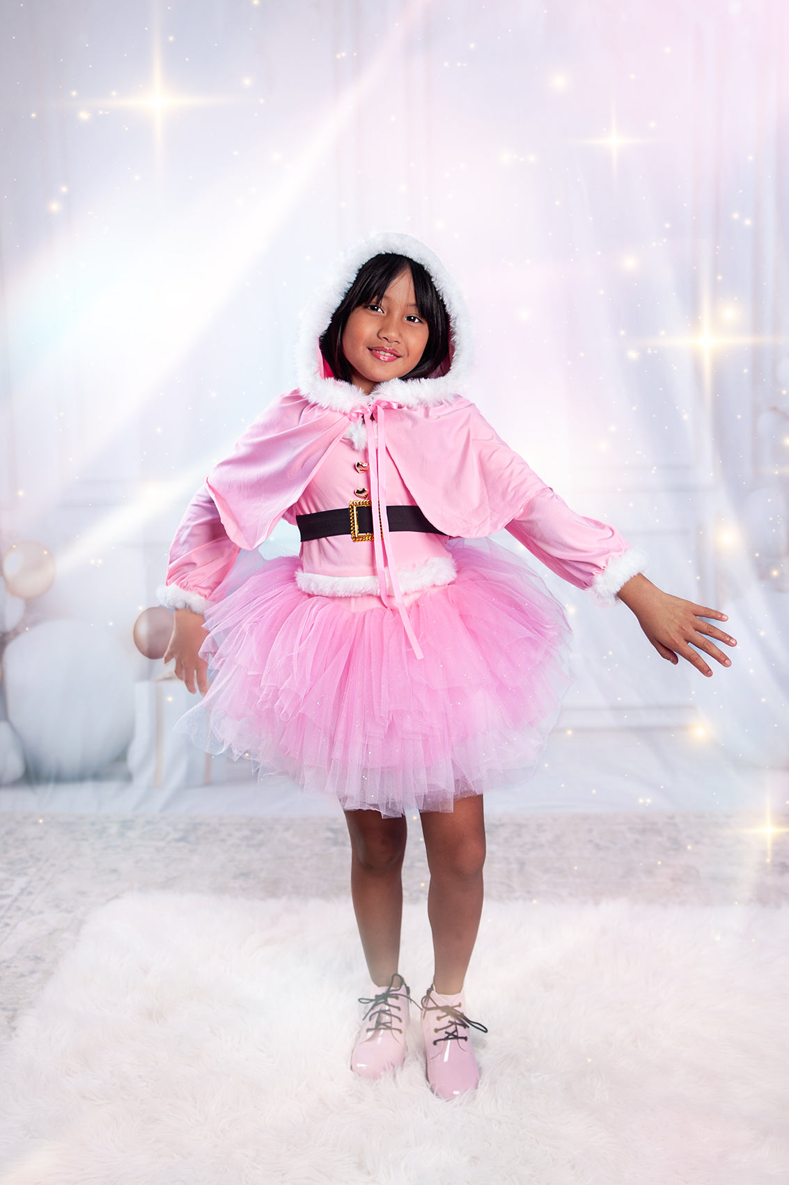 Pink Santa 3 piece tutu Set Bamboo