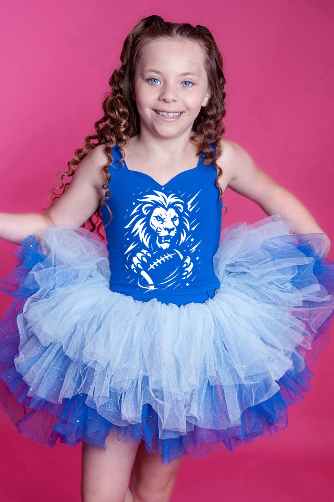 Lions two piece tutu set full coverage (select your design and tutu)