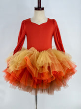 Load image into Gallery viewer, Rust tricolor soft tulle tutu Leo