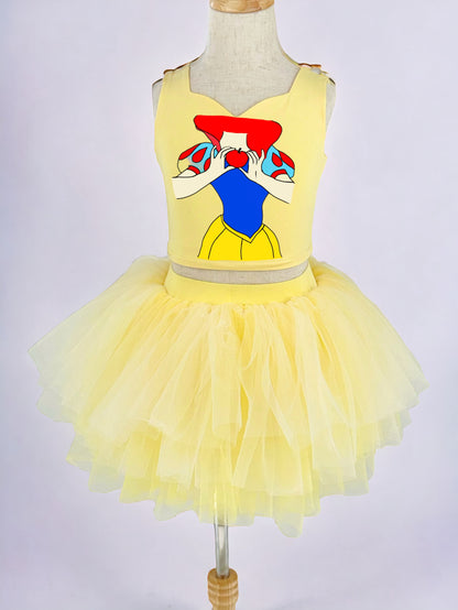 Snow princess Body two piece tutu set Bamboo