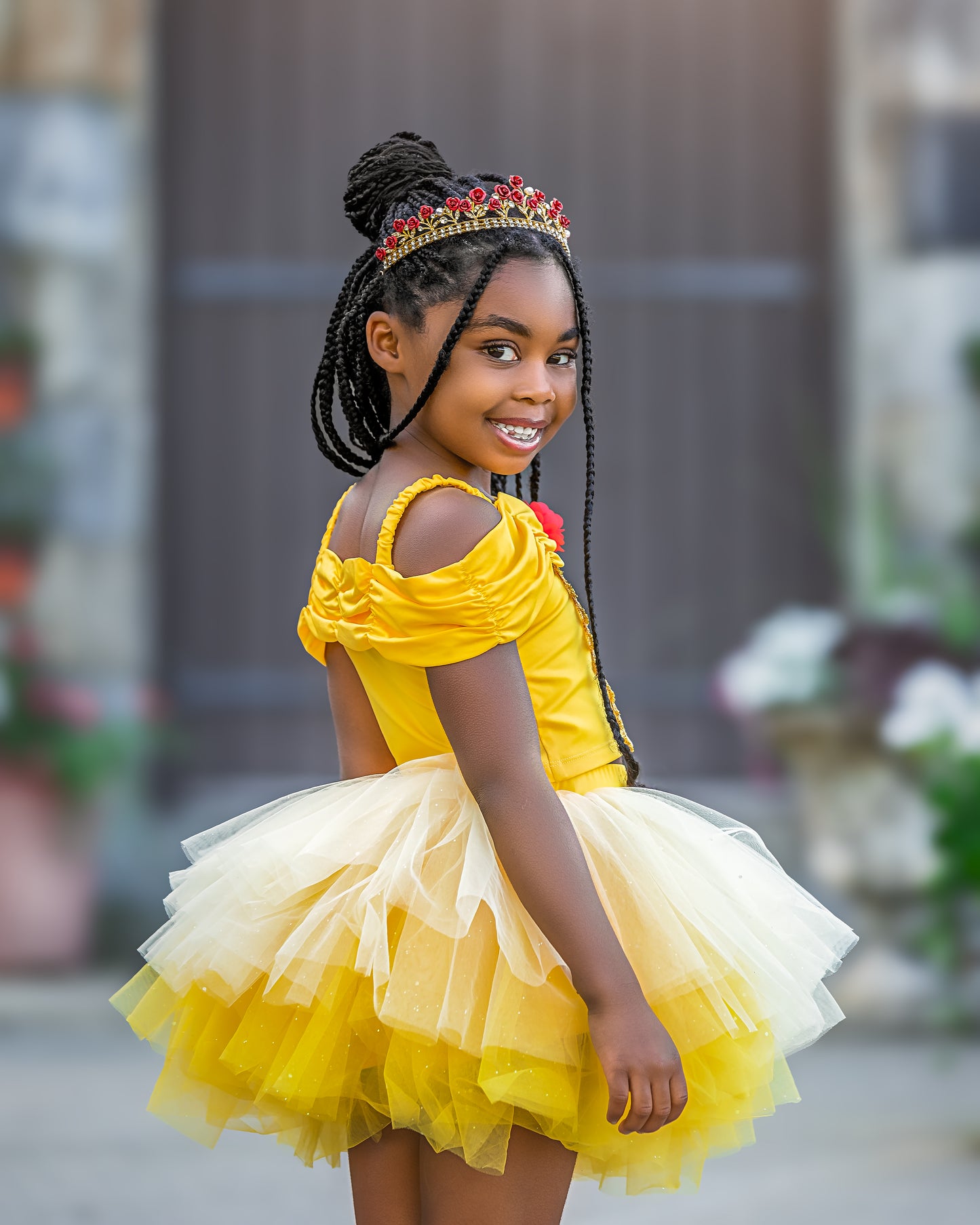 Princess Belle Bamboo tutu set