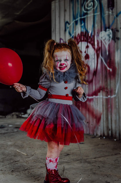 It the clown inspired tutu set TWO PIECE FULL COVERAGE TOP
