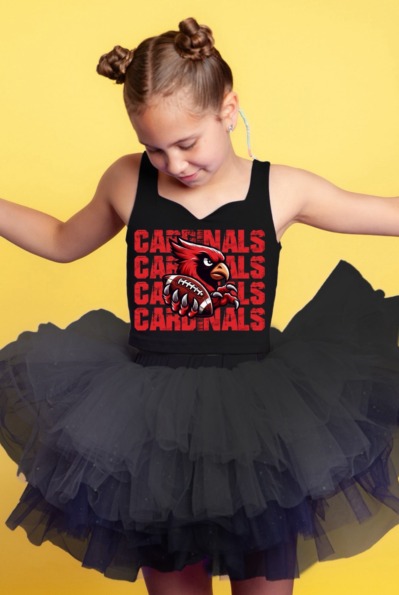 Cardinals two piece tutu set full coverage (select your design and tutu)
