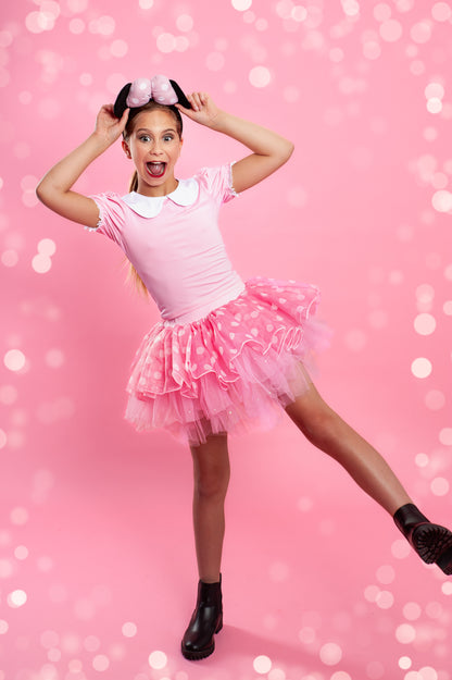 Pink Minnie two piece tutu set full coverage
