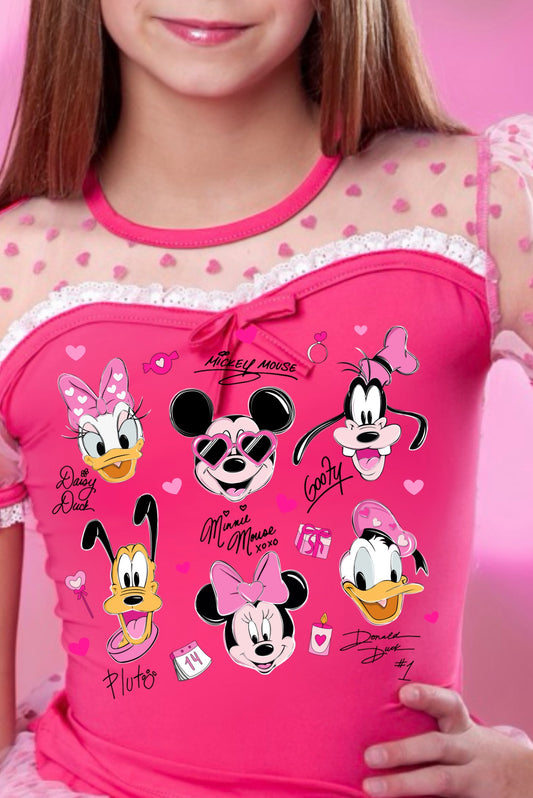 Mouse and friends autograph tutu set