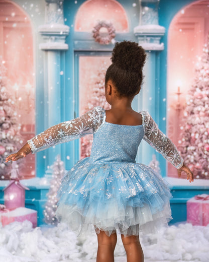 BLUE SNOWFLAKE Tutu Leotard