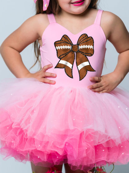 Football two piece tutu set full coverage or one piece (select your design and tutu)