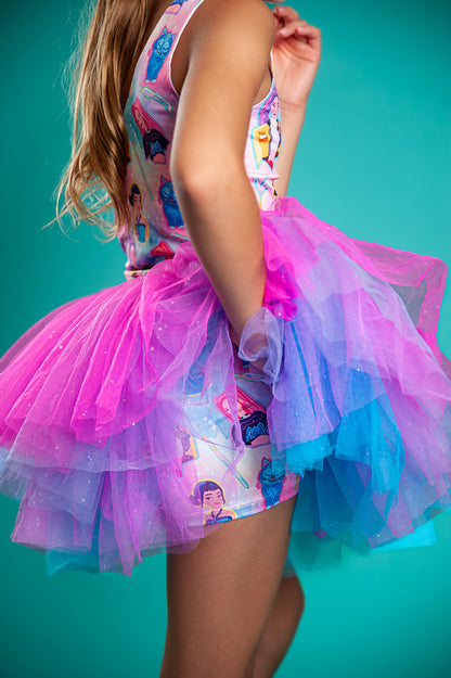 K pop tutu two piece set bamboo
