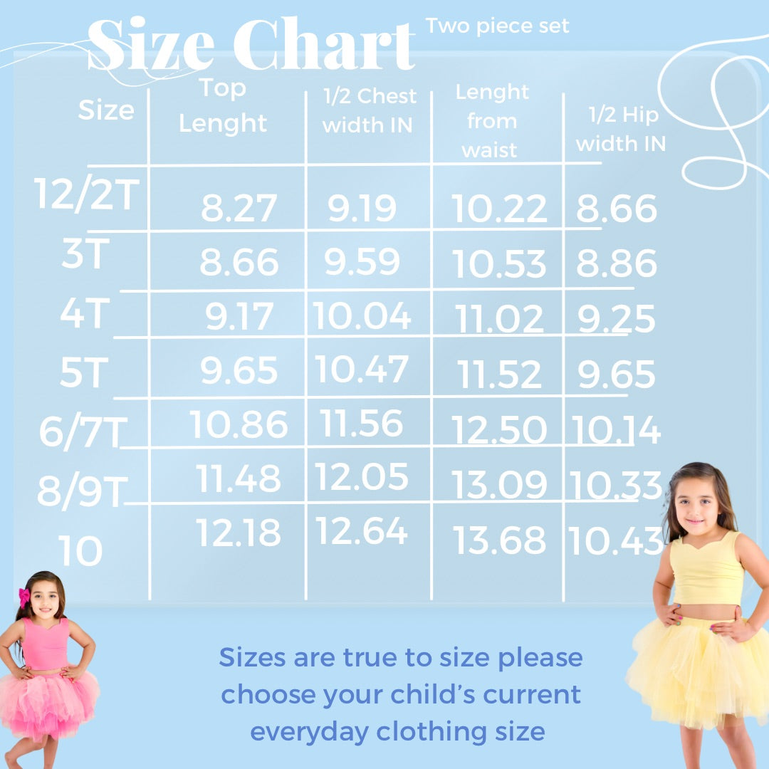 New Years two piece tutu Set Bamboo and soft tulle