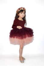 Load image into Gallery viewer, Wine, plum, pink soft tulle tutu Leo