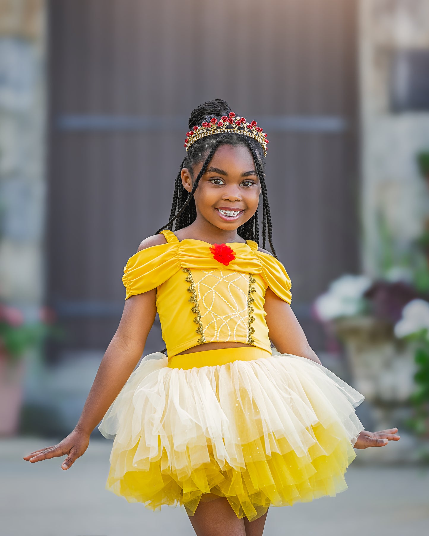 Princess Belle Bamboo tutu set