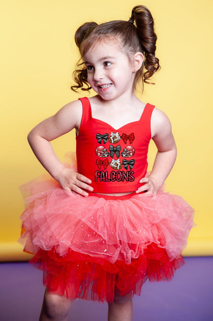 Falcons two piece tutu set full coverage (select your design and tutu)