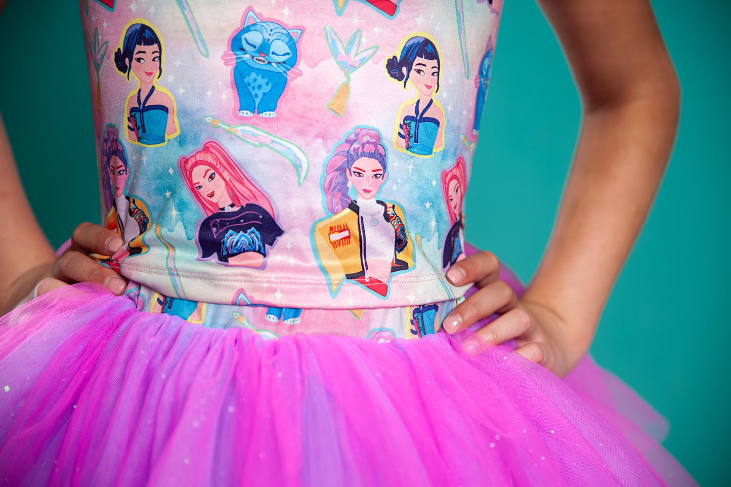 K pop tutu two piece set bamboo