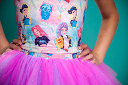 K pop tutu two piece set bamboo