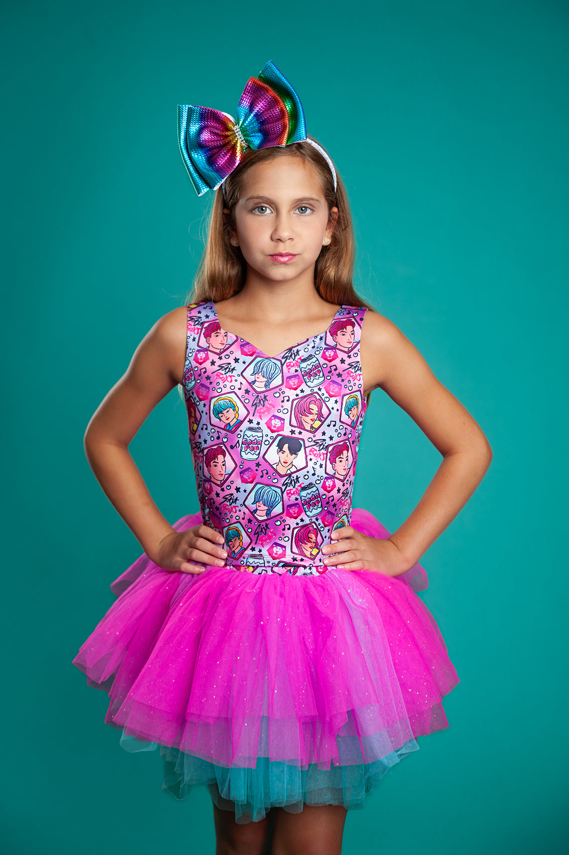 K pop soda pop tutu two piece set bamboo