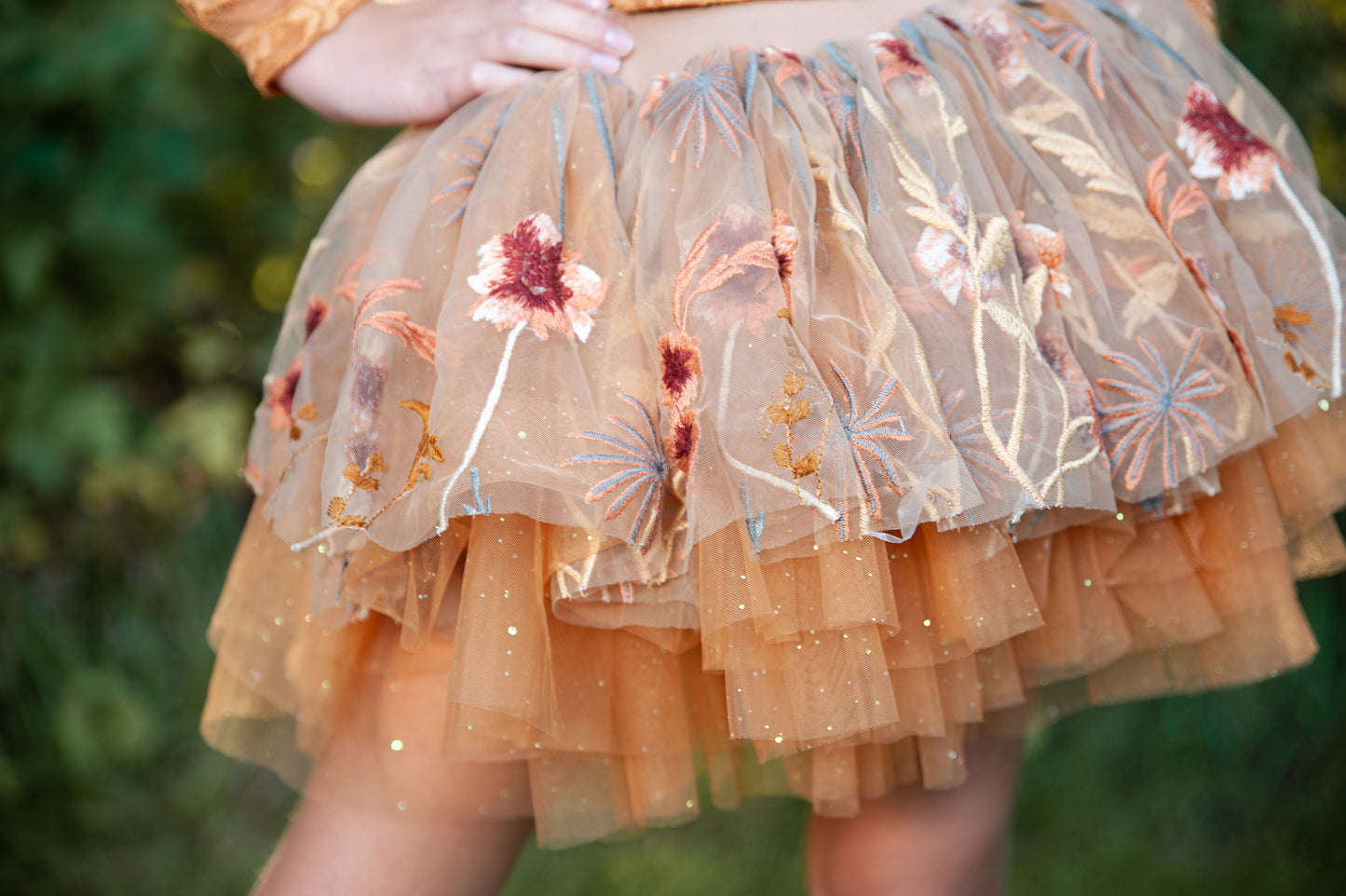 Fall floral two piece tutu set