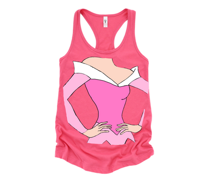 Sleeping princess body Mom Tank