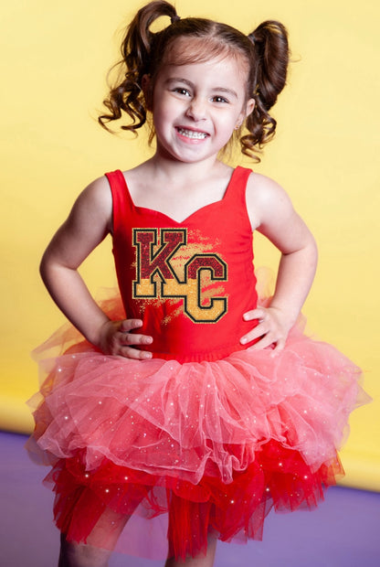 Chiefs two piece tutu set full coverage (select your design and tutu)