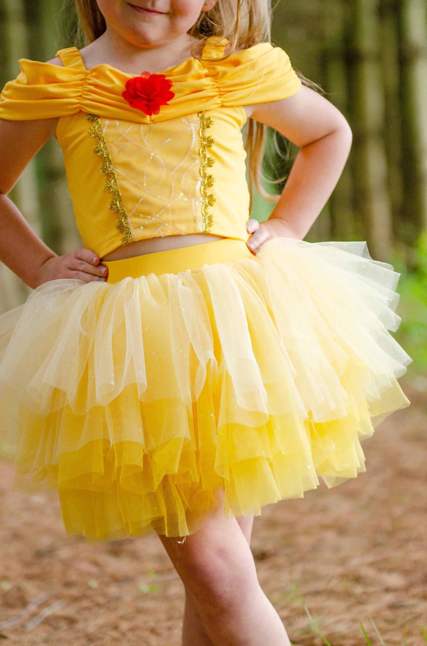 Princess Belle Bamboo tutu set