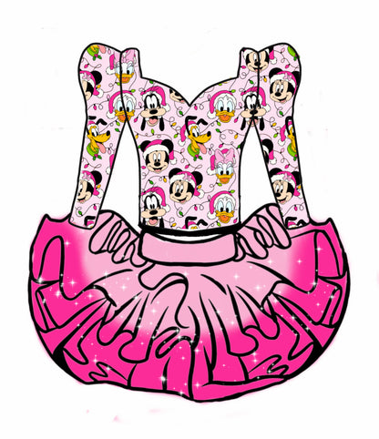 Mouse and friends Christmas two piece set