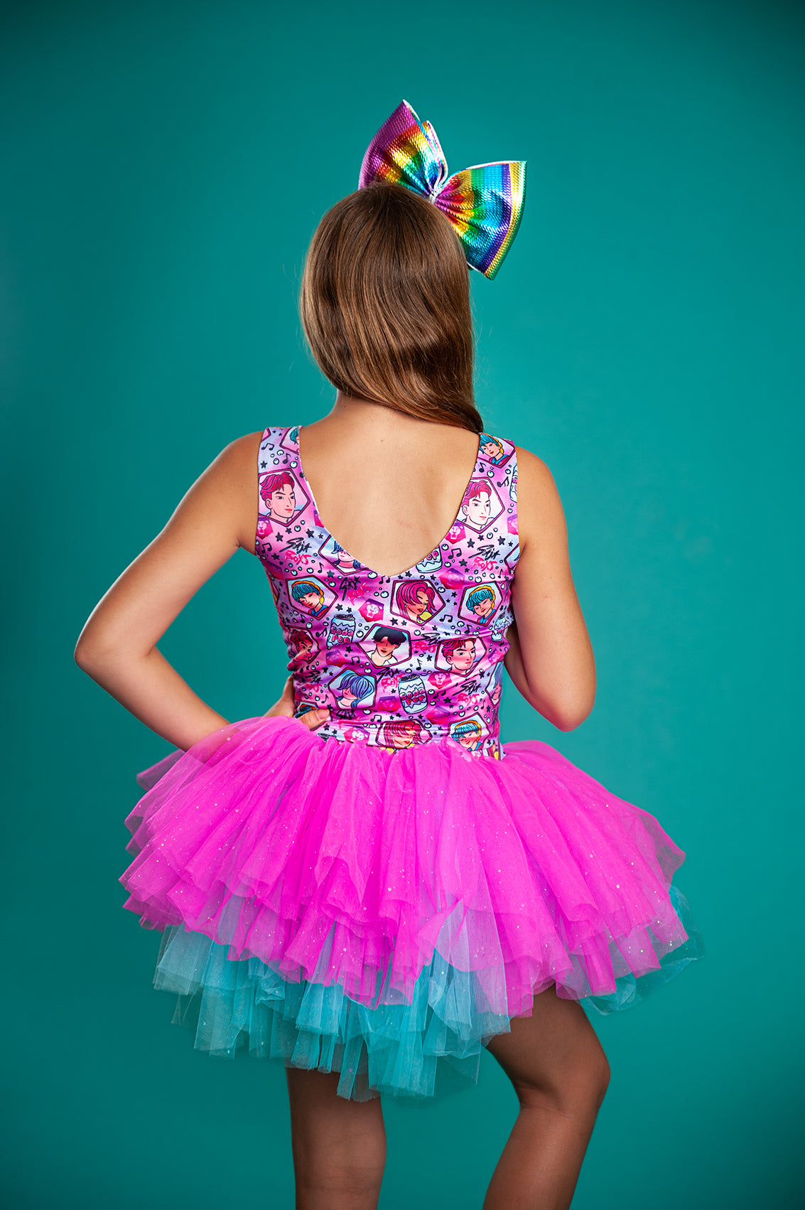 K pop soda pop tutu two piece set bamboo