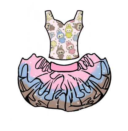 Labubu tutu two piece set