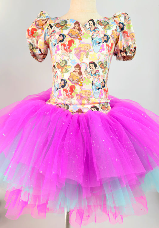 Princess puff sleeve two piece set