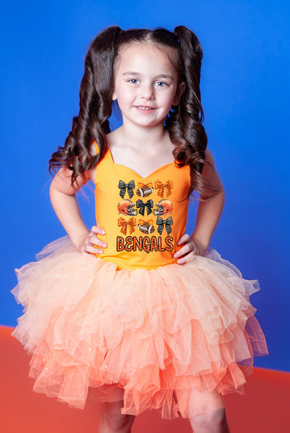 Bengals two piece tutu set full coverage (select your design and tutu)