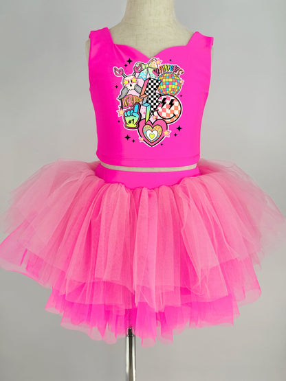 Raiders two piece tutu set full coverage (select your design and tutu)