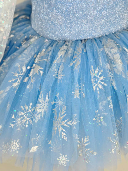 BLUE SNOWFLAKE Tutu Leotard