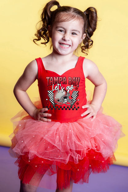 Tampa bay buccaneers two piece tutu set full coverage (select your design and tutu)