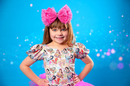 Princess puff sleeve two piece set