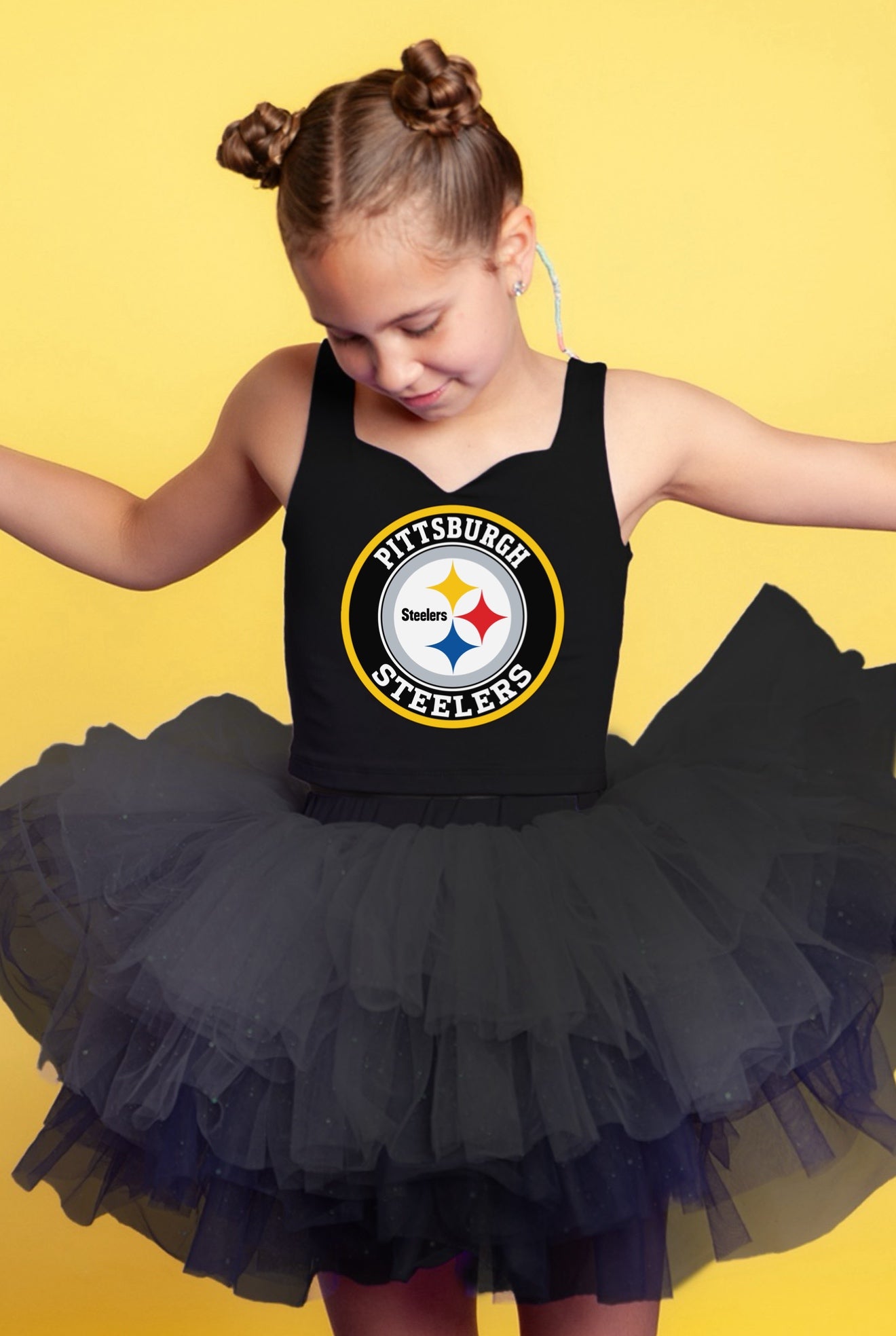 Steelers two piece tutu set full coverage (select your design and tutu)