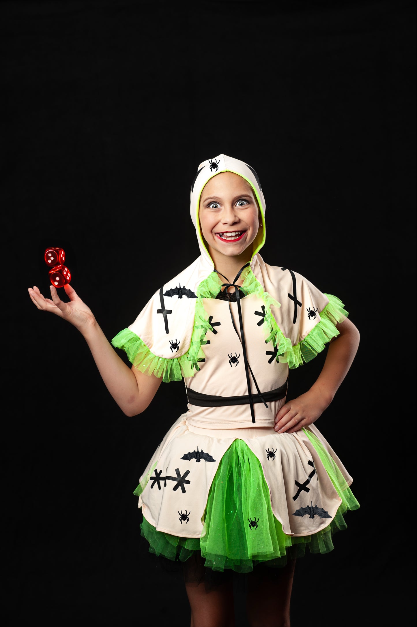 Oogie Boogie man three piece tutu set full coverage (cape included)