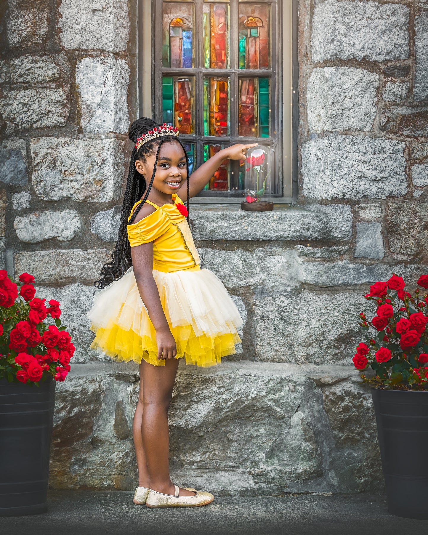 Princess Belle Bamboo tutu set