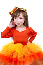 Load image into Gallery viewer, Rust tricolor soft tulle tutu Leo