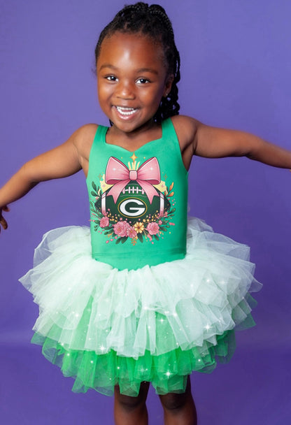 Packers two piece tutu set full coverage (select your design and tutu)