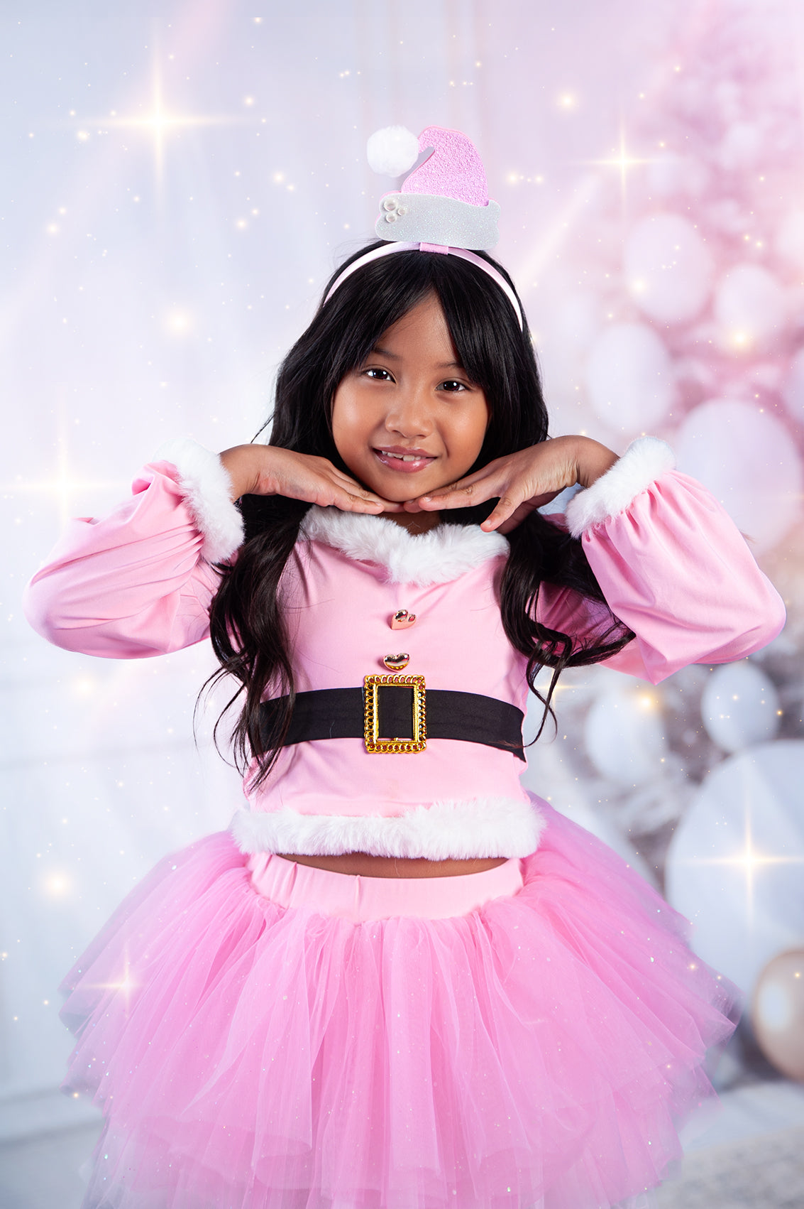 Pink Santa 3 piece tutu Set Bamboo