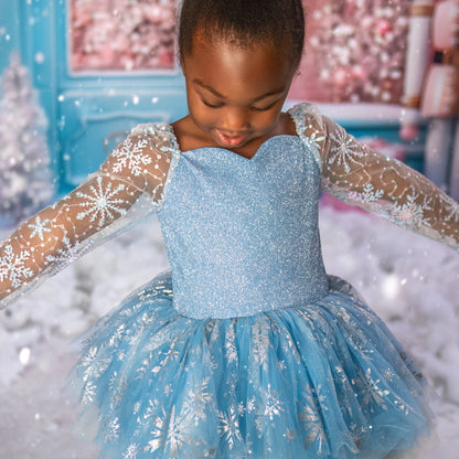 BLUE SNOWFLAKE Tutu Leotard