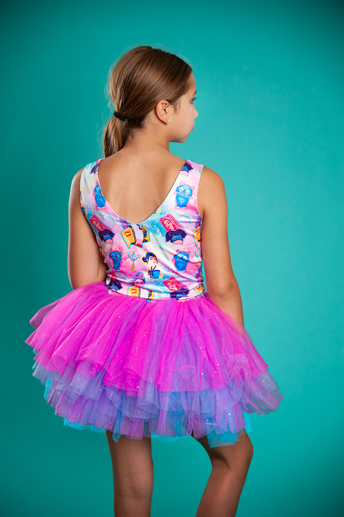 K pop tutu two piece set bamboo