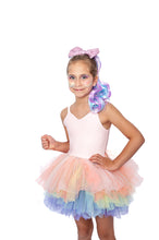 Load image into Gallery viewer, PASTEL RAINBOW SWEETHEART lSOFT TULLE TUTU LEOTARD
